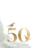 Vrolijke felicitatiekaart 50-jarig jubileum 2