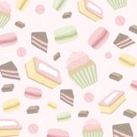 Vrolijke felicitatiekaart met illustraties van lekker eten 2