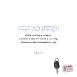 Vrolijke felicitatiekaart voor het behalen van het rijbewijs 3