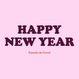 Vrolijke foto nieuwjaarskaart blokjespatroon met sterren 3