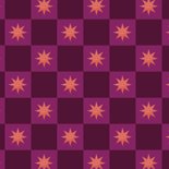 Vrolijke foto nieuwjaarskaart blokjespatroon met sterren Achterkant