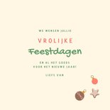 Vrolijke kerstkaart kerstboom kleurrijk 3