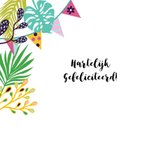 Vrolijke lieve luiaard verjaardagskaart  2