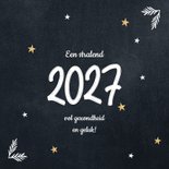 Vrolijke nieuwjaarskaart internationaal met foto 2027 2