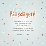 Vrolijke Paaskaart met paasei, confetti en Fijne Paasdagen! 3