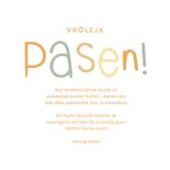 Vrolijke paaskaart met paaseitjes en grote foto 3