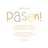 Vrolijke paaskaart met paaseitjes en grote foto 3