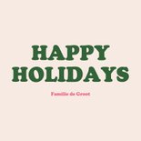  Vrolijke roze foto kerstkaart blokjespatroon met kerstbomen 3