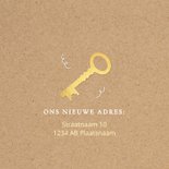 Vrolijke verhuiskaart Nieuw Huis 2