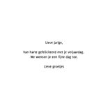 Vrolijke verjaardag felicitatie kaart vrouw LP 3