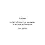 Vrolijke verjaardagskaart felicitatie kaart man LP 3