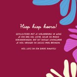 Vrolijke verjaardagskaart met bloemen Happy Birthday 3