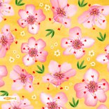 Vrolijke verjaardagskaart met bloesem 2