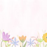Vrolijke verjaardagskaart met kleurrijke bloemen 2