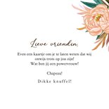 Vrolijke wenskaart 'New be-gin-nings' watercolor goud 3