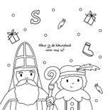 Vrolijke wenskaart Sinterklaas liefs van Sint en Piet 2