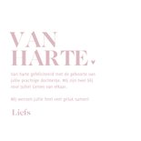 Waterverf felicitatiekaart roze it's a baby girl 3