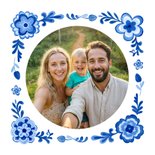 Welkom thuis vakantiekaart delftsblauw tegel quote 2