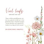 Wenskaart bloemen in pastelkleuren 3