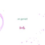 Wenskaart boeket bloemen paars-roze 3