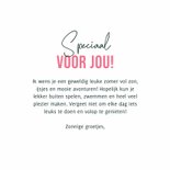 Wenskaart grappig giraf zomer bloemen cocktail groetjes 3