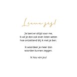 Wenskaart I love you teksten kraft papier 3