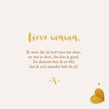 Wenskaart ik hou van jou hart goud confetti 3