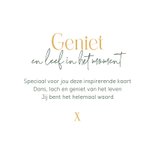 Wenskaart inspirerend tevreden tijd leef geniet waterverf 3