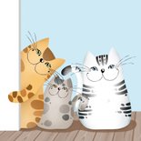 Wenskaart katten knuffels 2