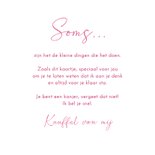 Wenskaart kleine roze orchidee 3