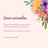 Wenskaart kleurrijke bloemen 3
