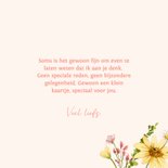 Wenskaart met bloemen vol liefs 3