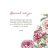 Wenskaart mooie dubbele rozen  3