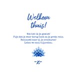 Wenskaart oost west thuis best Delfts blauw welkom thuis 3