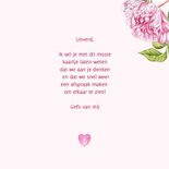 Wenskaart pioenrozen roze 3