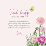 Wenskaart ranonkelbloemen  3