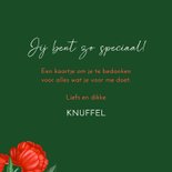 Wenskaart rode oranje pioenrozen 3