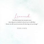 Wenskaart roze roos waterverf 3
