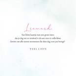 Wenskaart roze roos waterverf 3