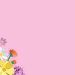 Wenskaart vriendin bloemen 2