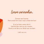 Wenskaart vriendschap kopjes thee 3