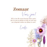 Wenskaart zomaar bloemenveld 3