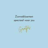 Wenskaart - Zonnebloemen 3