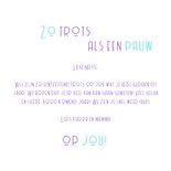 Wenskaartje zo trots als een pauw op jou!  3