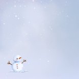 Winterkaart laten we een sneeuwpop maken 2