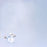 Winterkaart laten we een sneeuwpop maken 2