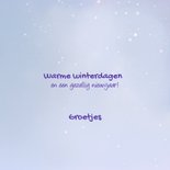 Winterkaart laten we een sneeuwpop maken 3