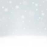 Winterse kerstkaart met een schattige pinguïn in de sneeuw 2