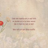 'With love' florals wenskaart 3