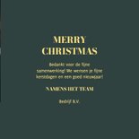 Zakelijke foto kerstkaart met aanpasbare tekst 3